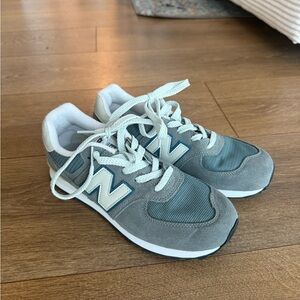 New Balance Kids' Blue and Gray Sneakers